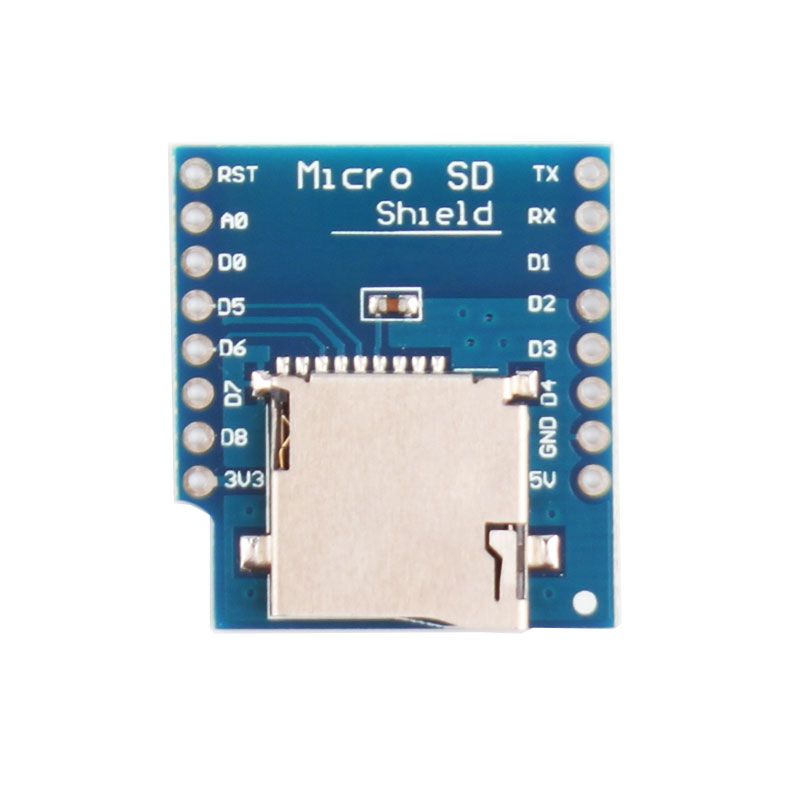 WEMOS D1 mini SD-card Shield voor micro SD bovenkant